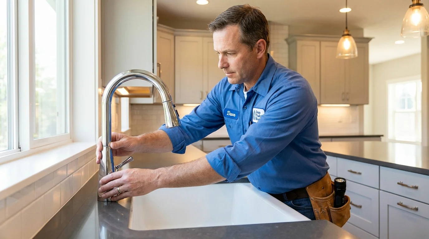 Kitchen faucet installation by Johns Plumbing LLC in Hyden